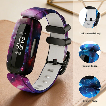 Fitbit Ace 3 Inspire 2 Kids Silicon Watch Strap Band Wristband Purple