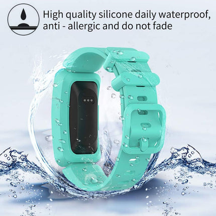 2Packs Fitbit Ace 3 Bands Silicon Replacement Wristband Watch Band Strap Light Blue