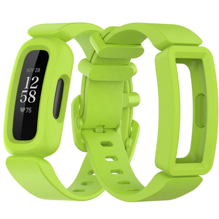 2Packs Fitbit Ace 3 Bands Silicon Replacement Wristband Watch Band Strap Lime