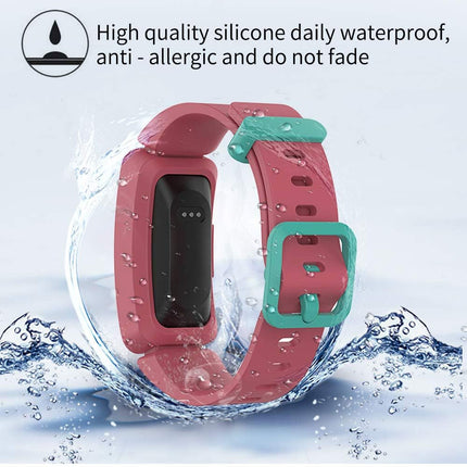 2Packs Fitbit Ace 3 Bands Silicon Replacement Wristband Watch Band Strap Watermelon
