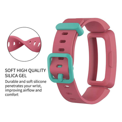 2Packs Fitbit Ace 3 Bands Silicon Replacement Wristband Watch Band Strap Watermelon