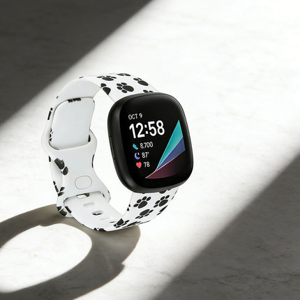 For Fitbit Versa 3 4 Sense 2 Smartwatch Soft Silicone Band Strap Graffiti