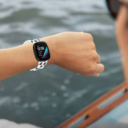 For Fitbit Versa 3 4 Sense 2 Smartwatch Soft Silicone Band Strap Graffiti