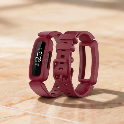 2Packs Fitbit Ace 3 Bands Silicon Replacement Wristband Watch Band Strap Wine