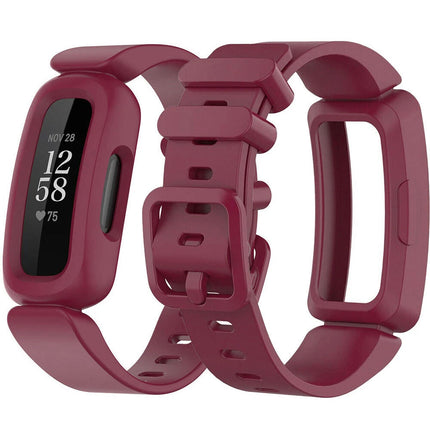 2Packs Fitbit Ace 3 Bands Silicon Replacement Wristband Watch Band Strap Wine