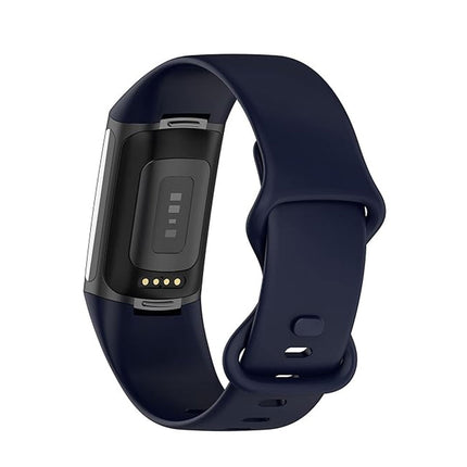 Midnight Blue Replacement Bands for Fitbit Charge 5 6 Band Tracker Fitness Strap Wristbands