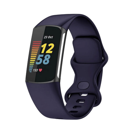 Midnight Blue Replacement Bands for Fitbit Charge 5 6 Band Tracker Fitness Strap Wristbands