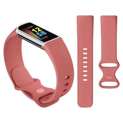Pink Replacement Bands for Fitbit Charge 5 6 Band Tracker Fitness Strap Wristbands