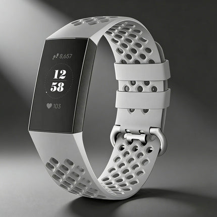 Fitbit Charge 3 4 Watch Soft Silicone Sports Replacement Band Wrist Strap Grey