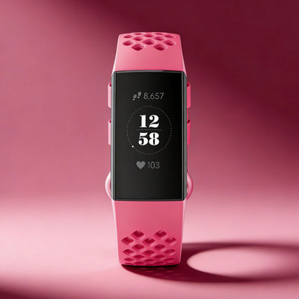 Fitbit Charge 3 4 Watch Soft Silicone Sports Replacement Band Wrist Strap Hot Pink
