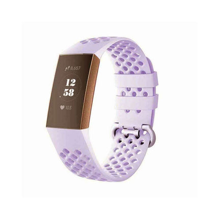 Fitbit Charge 3 4 Watch Soft Silicone Sports Replacement Band Wrist Strap Lavender
