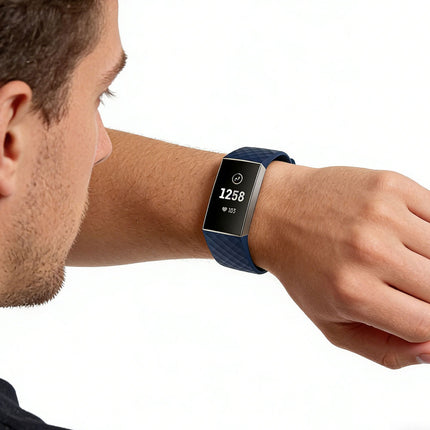 Fitbit Charge 3/4 Smart Watch Classic Replacement Band Midnight Blue