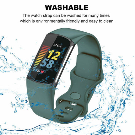 Olive Replacement Bands for Fitbit Charge 5 6 Band Tracker Fitness Strap Wristbands