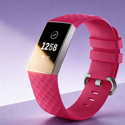 Fitbit Charge 3/4 Smart Watch Classic Replacement Band Hot Pink