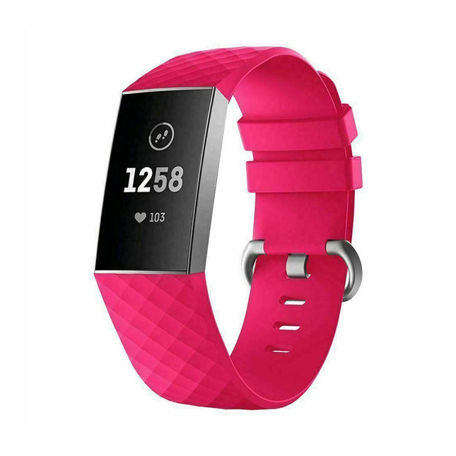 Fitbit Charge 3/4 Smart Watch Classic Replacement Band Hot Pink