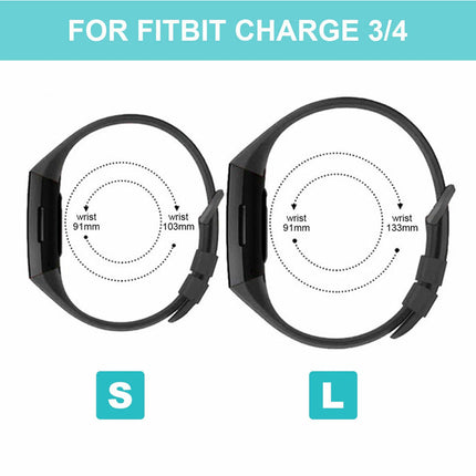 Fitbit Charge 3/4 Smart Watch Classic Replacement Band Vermilion