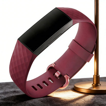 Fitbit Charge 3/4 Smart Watch Classic Replacement Band Vermilion