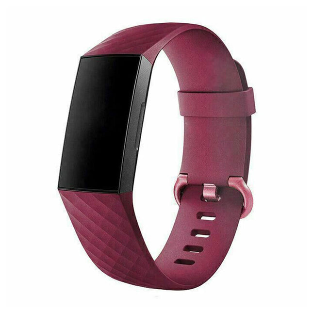 Fitbit Charge 3/4 Smart Watch Classic Replacement Band Vermilion