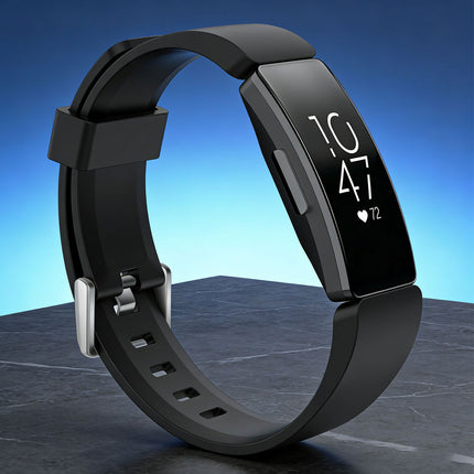 Fitbit Inspire HR Replacement Band Soft Silicone Sports Wrist Smart Watch Strap Black