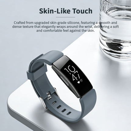 Fitbit Inspire HR Replacement Band Soft Silicone Sports Wrist Smart Watch Strap Grey