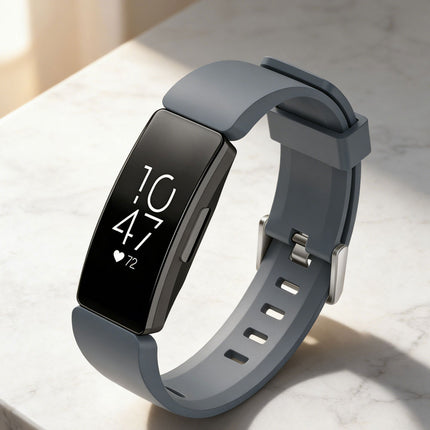 Fitbit Inspire HR Replacement Band Soft Silicone Sports Wrist Smart Watch Strap Grey