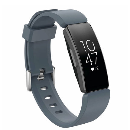 Fitbit Inspire HR Replacement Band Soft Silicone Sports Wrist Smart Watch Strap Grey