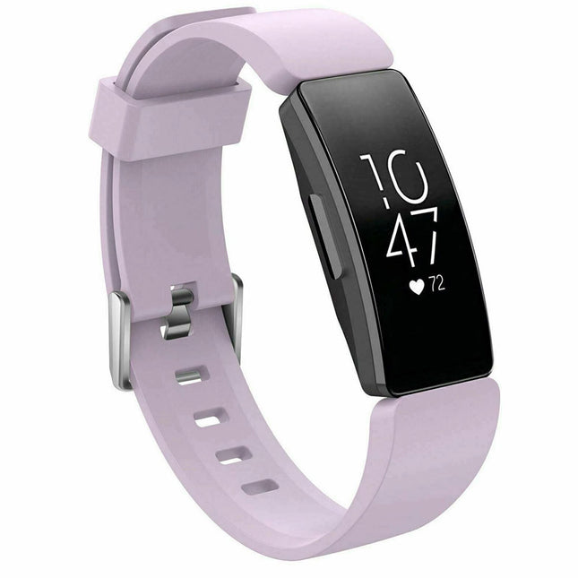 Fitbit Inspire HR Replacement Band Soft Silicone Sports Wrist Smart Watch Strap Lavender