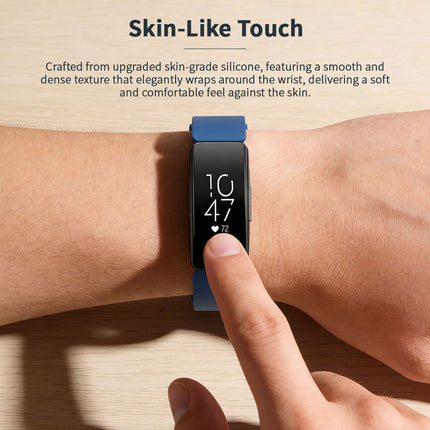 Fitbit Inspire HR Replacement Band Soft Silicone Sports Wrist Smart Watch Strap Midnight Blue