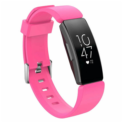 Fitbit Inspire HR Replacement Band Soft Silicone Sports Wrist Smart Watch Strap Pink