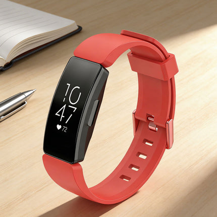 Fitbit Inspire HR Replacement Band Soft Silicone Sports Wrist Smart Watch Strap Red