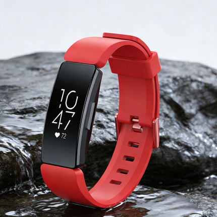 Fitbit Inspire HR Replacement Band Soft Silicone Sports Wrist Smart Watch Strap Red