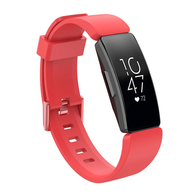 Fitbit Inspire HR Replacement Band Soft Silicone Sports Wrist Smart Watch Strap Red
