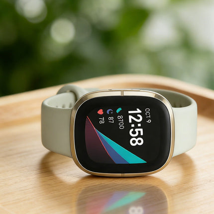 Fitbit Versa 3 4 Sense Sense 2 Smartwatch Soft Silicone Replacement Band Grey