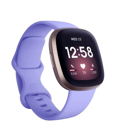 Fitbit Versa 3 4 Sense Sense 2 Smartwatch Soft Silicone Replacement Band Lavender