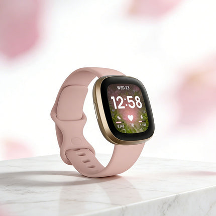 Fitbit Versa 3 4 Sense Sense 2 Smartwatch Soft Silicone Replacement Band Light Pink