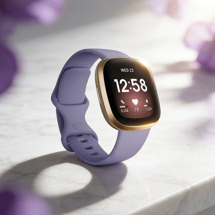 Fitbit Versa 3 4 Sense Sense 2 Smartwatch Soft Silicone Replacement Band Rock Grey
