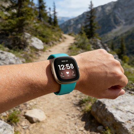 Fitbit Versa 3 4 Sense Sense 2 Smartwatch Soft Silicone Replacement Band Teal