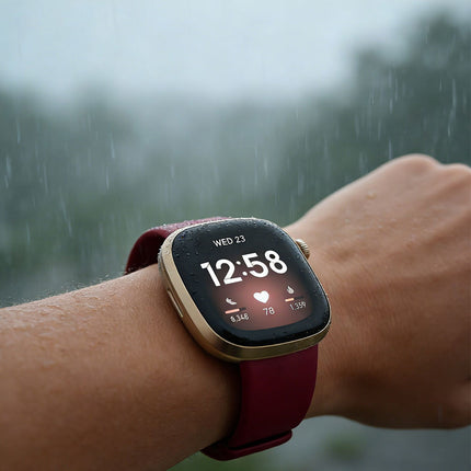 Fitbit Versa 3 4 Sense Sense 2 Smartwatch Soft Silicone Replacement Band Vermillion