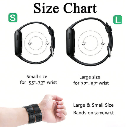 Fitbit Versa 2 Watch Replacement Band Black