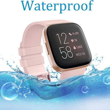 Light Pink Fitbit Versa 2 Watch Repacement Silicone Sport Fitness Band Strap Wristband Lite