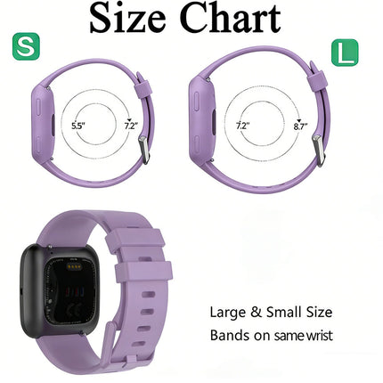 Light Purple Fitbit Versa 2 Watch Repacement Silicone Sport Fitness Band Strap Wristband Lite