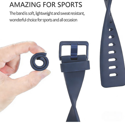 Mignight Blue Fitbit Versa 2 Watch Repacement Silicone Sport Fitness Band Strap Wristband Lite