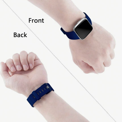 Mignight Blue Fitbit Versa 2 Watch Repacement Silicone Sport Fitness Band Strap Wristband Lite