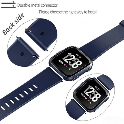 Mignight Blue Fitbit Versa 2 Watch Repacement Silicone Sport Fitness Band Strap Wristband Lite