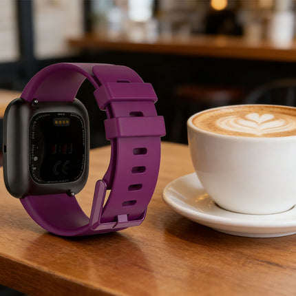 Purple Fitbit Versa 2 Watch Repacement Silicone Sport Fitness Band Strap Wristband Lite