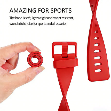 Red Fitbit Versa 2 Watch Repacement Silicone Sport Fitness Band Strap Wristband Lite