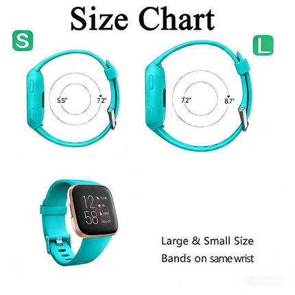 Teal Fitbit Versa 2 Watch Repacement Silicone Sport Fitness Band Strap Wristband Lite