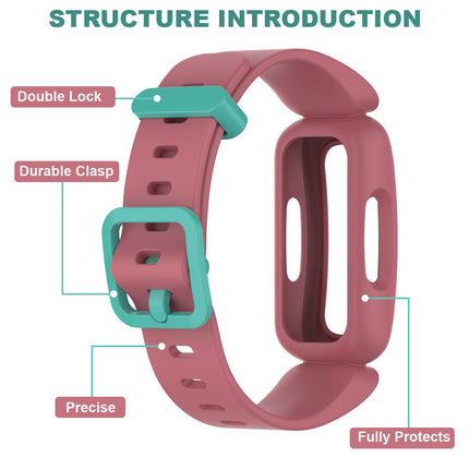 Fitbit Ace 2 Ace 3 Kids Anti-Lost Watch Band Dark Blue