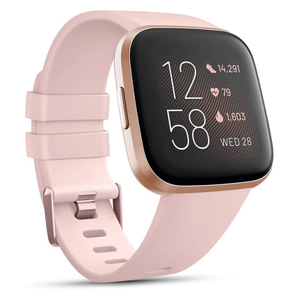 Pink Fitbit Versa 2 Watch Repacement Silicone Sport Fitness Band Strap Wristband Lite