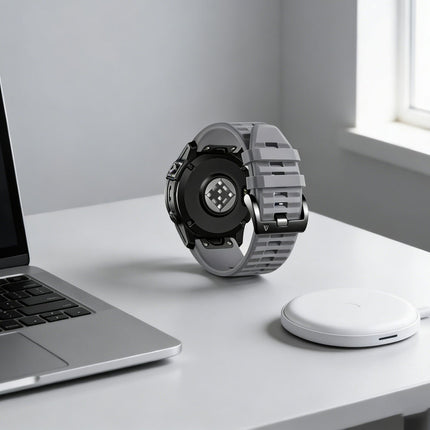 Share For Garmin Fenix 5/6/6x/7/7 Plus/7x Plus Replacement Silicone Watch Band Strap Grey